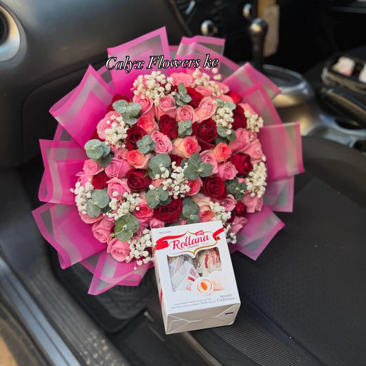 Assorted Bouquet with chocolate